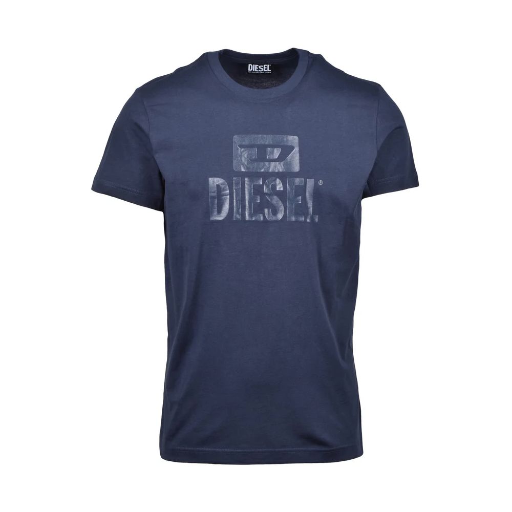 Diesel Blue Cotton T-Shirt